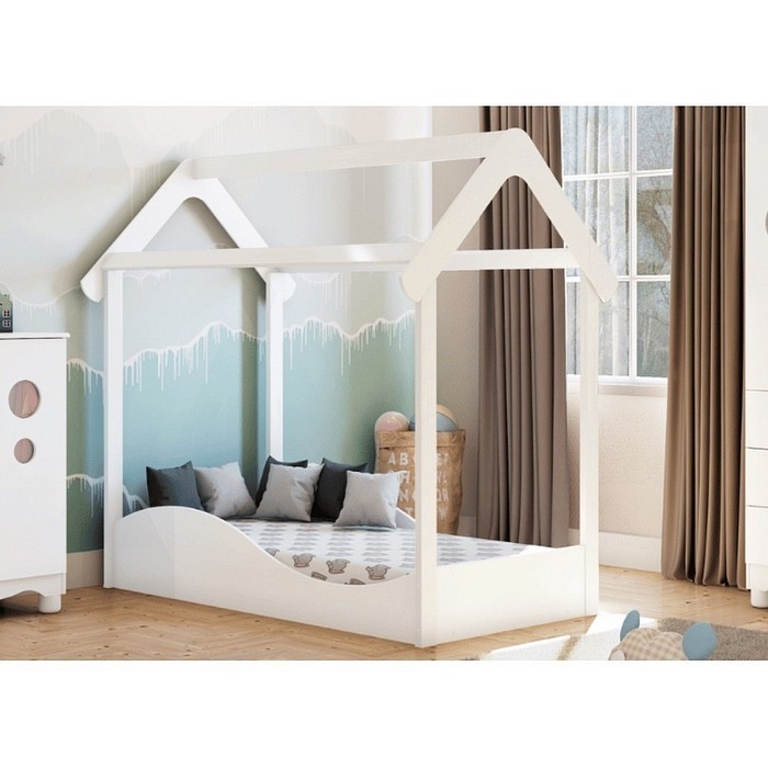 Mini Cama Montessoriana Uli Branco Brilho - Peroba Móveis
