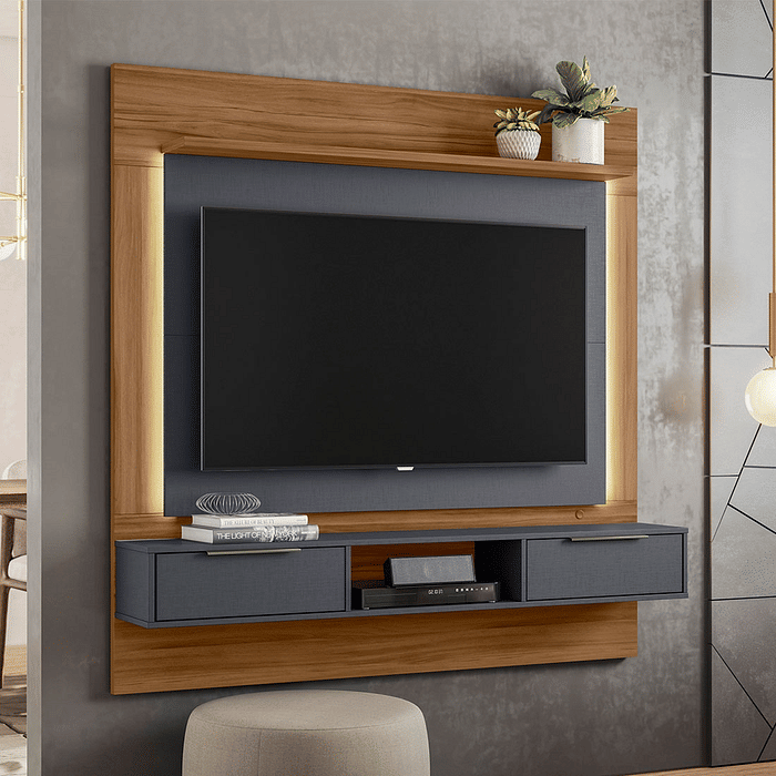Painel para TV 58 polegadas Notável NT1280 Freijó/Griz 
