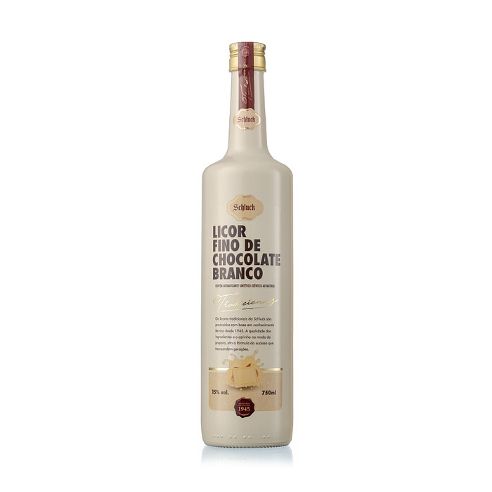 Licor Fino de Chocolate Branco 750ml Schluck