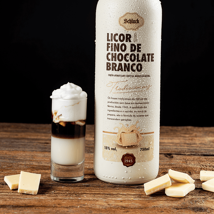 Licor Fino de Chocolate Branco 750ml Schluck