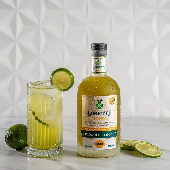Licor Fino de Limão Taitti com Mel 700ml Limette Honey Likor Schluck