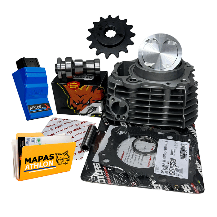 KIT KMP PREMIUM 310CC PARA CB300F COM COMANDO + PINHÃO + CENTRAL ATHLON+ MAPA DE BRINDE