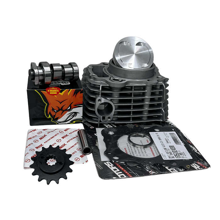 KIT KMP PREMIUM 310CC PARA CB300f/SAHARA300/XR 300 tornado/CRF 300 COM COMANDO E PINHÃO