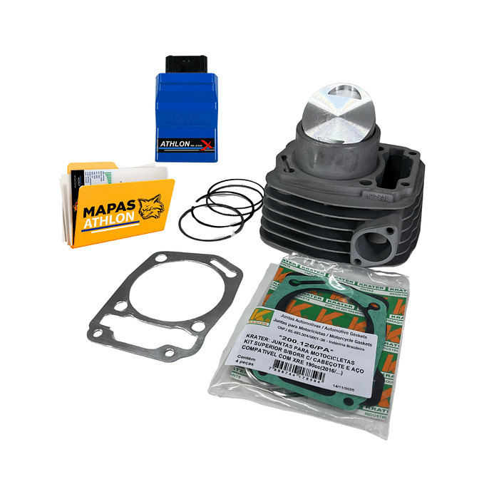 KIT 190 PARA CG 160 | SEM COMANDO + MAPA  + MÓDULO ATHLON - GASOLINA