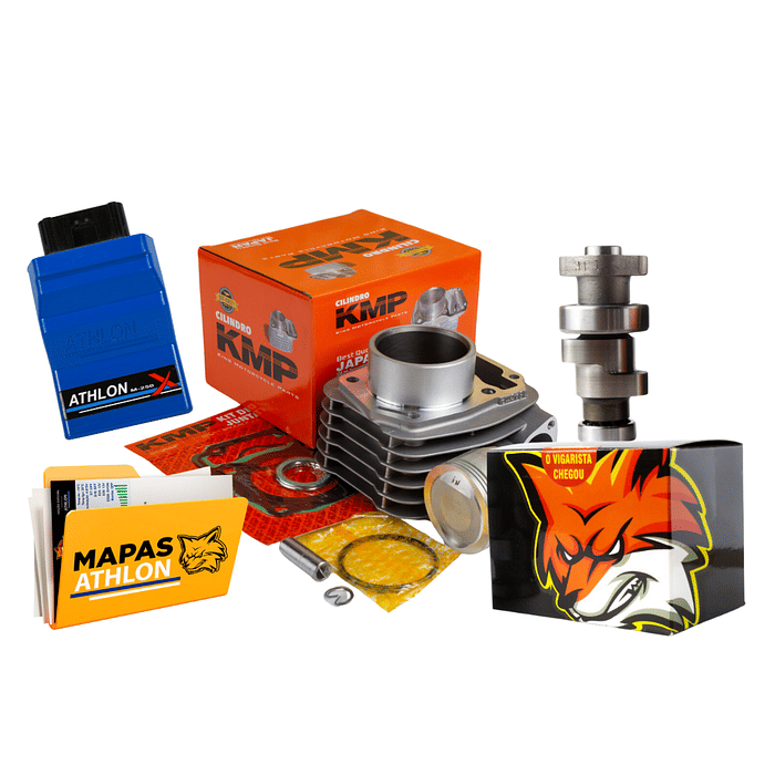 KIT 190 PARA CG 160 GASOLINA + MÓDULO ATHLON + MAPA - COM COMANDO