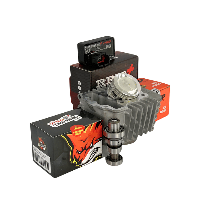 KIT 2.5MM PARA POP 110I |BIZ 110 | COM COMANDO + RPM PRÓ | - GASOLINA