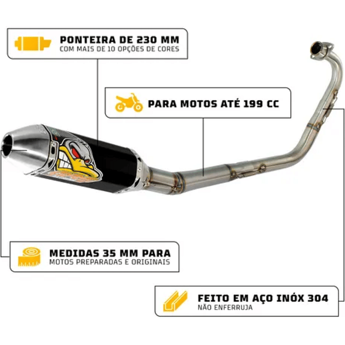 ESCAPE GRS CG 160 CURVA FINA PRETO - Preto