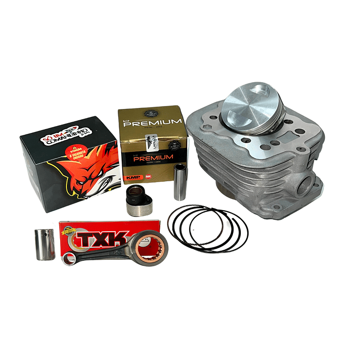 KIT 66MM(170cc) CG 125 2002 EM DIANTE | COM COMANDO + BIELA TXK - GASOLINA