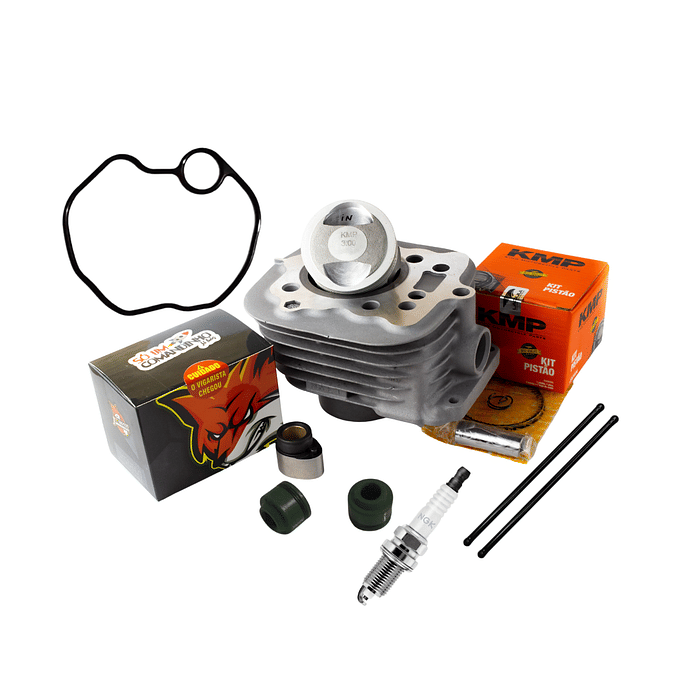 KIT CILINDRADA NO DETALHE / 3MM CG 125 (ATÉ 99) COM COMANDO - GASOLINA