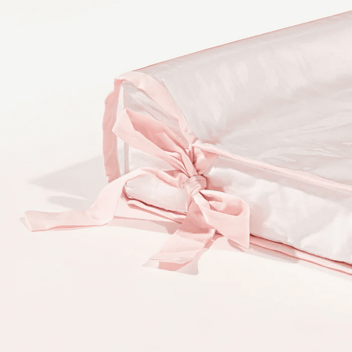 Trocador Rosa em Formato anatômico/concha com Capa Plástica Removível