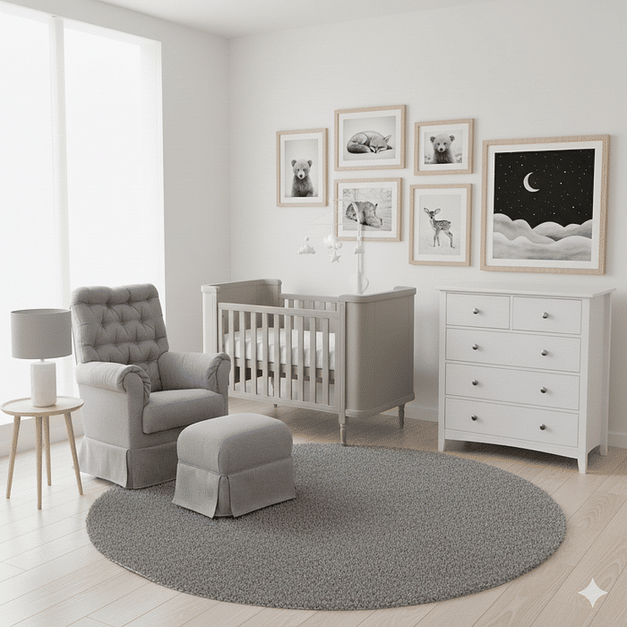 Berço Americano Toy 2 em 1 na Cor Fendi Foggy