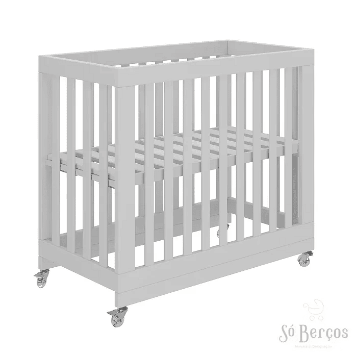 Mini Berço Dobrável Fold de Madeira Branco