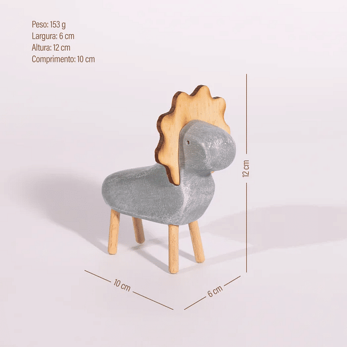 Leão Decorativo de Pedra Safari Quarto Bebê