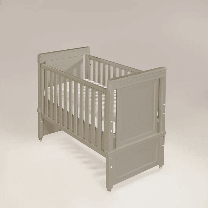 Berço Americano Encanto 2 em 1 de Rodinhas na Cor Fendi Foggy