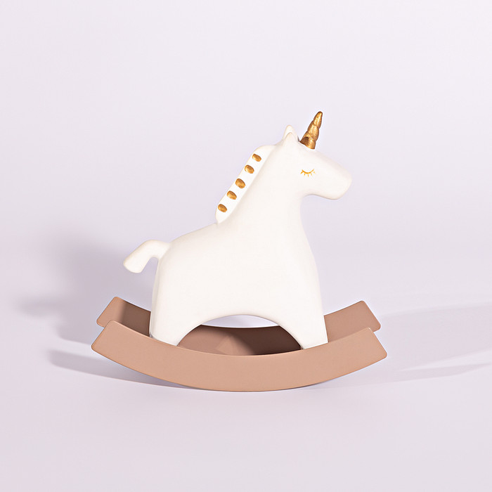 Unicórnio Branco Decorativo Quarto Bebê