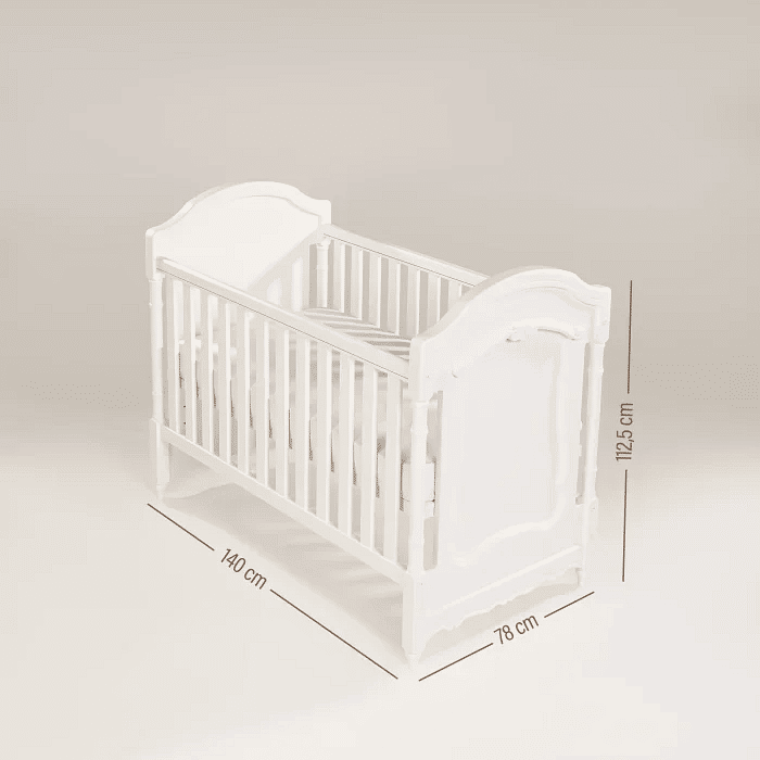 Berço Americano Lilie Clássico 2 em 1 na Cor Verde Pistache