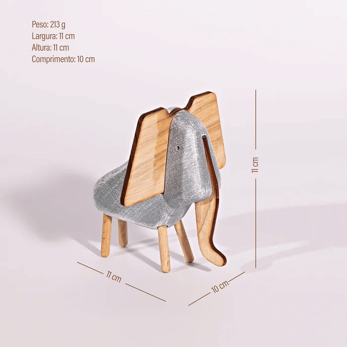 Elefante Decorativo de Pedra Safari Quarto de Bebê