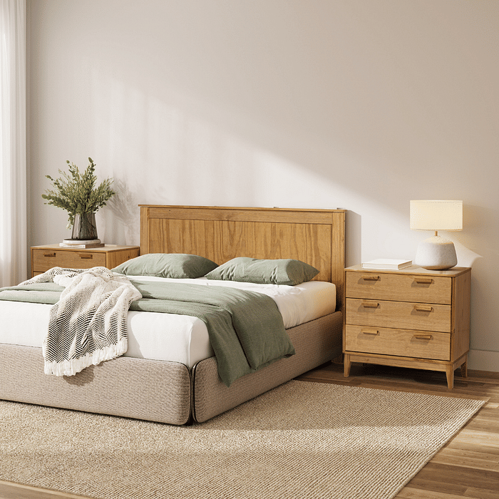Cabeceira de Cama QUEEN 160cm Alamo em Madeira Natural