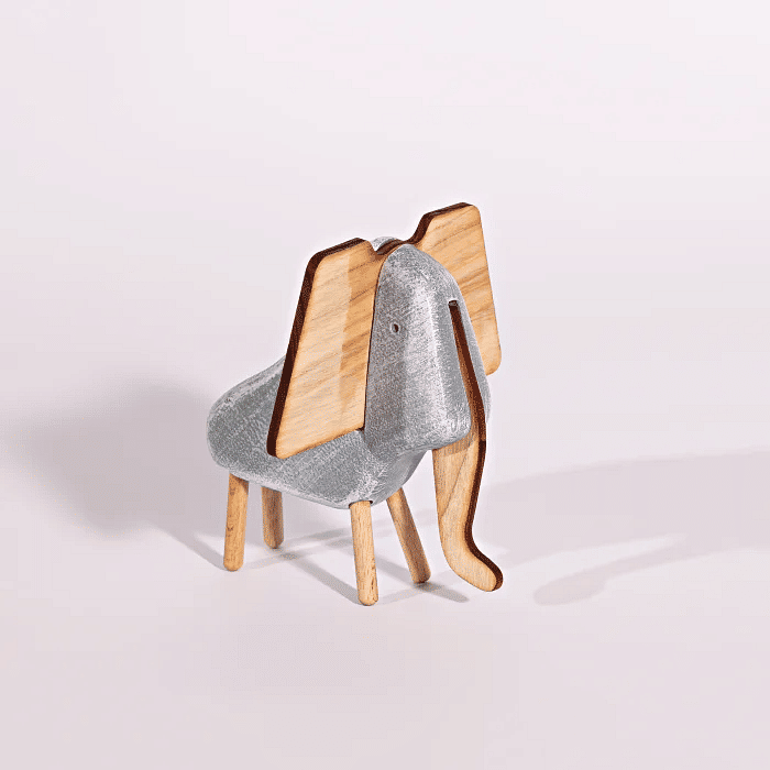 Elefante Decorativo de Pedra Safari Quarto de Bebê