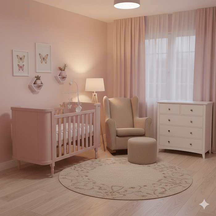 Berço Americano Toy 2 em 1 na Cor Rosa Soft