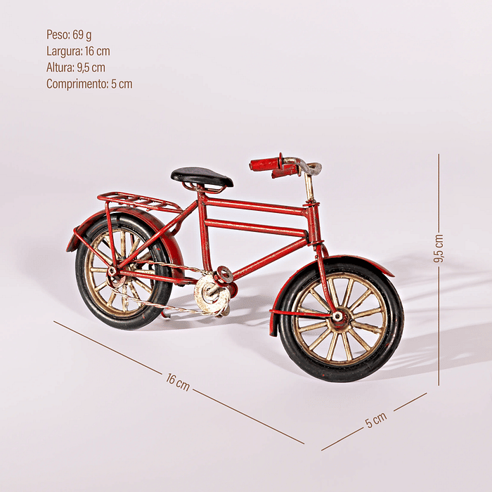 Bicicleta Decorativa Laranja