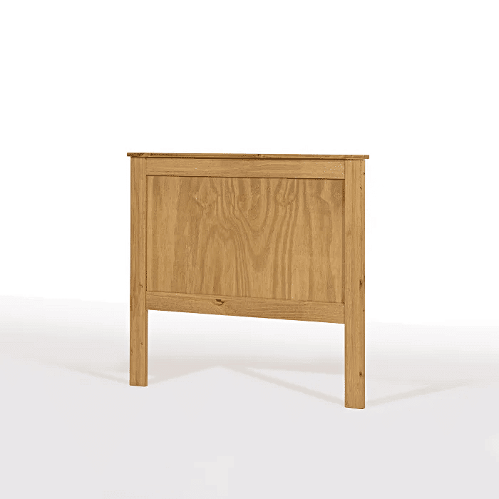 Cabeceira de Cama SOLTEIRO 110cm Alamo em Madeira Natural