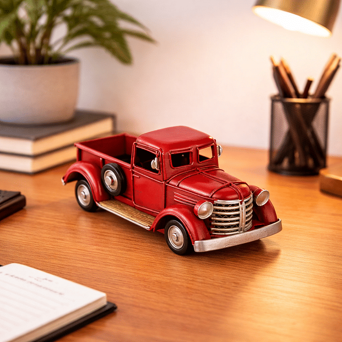 Miniatura de Caminhonete Metálica Vermelha