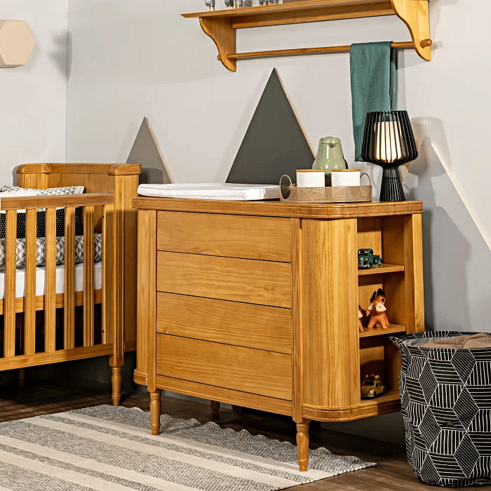 Cômoda Toy Arredondada com 4 gavetas Mel