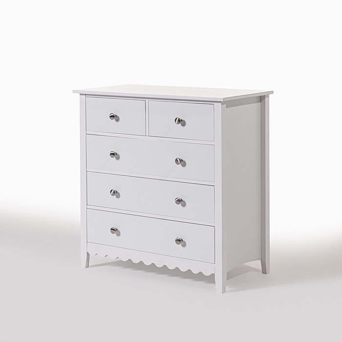 Cômoda Pop 5 Gavetas Branca