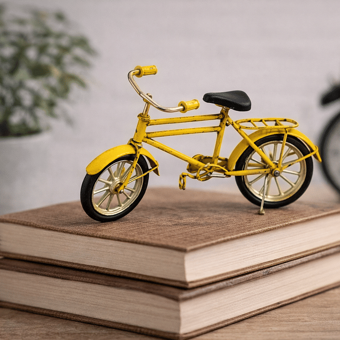 Bicicleta Decorativa Amarela