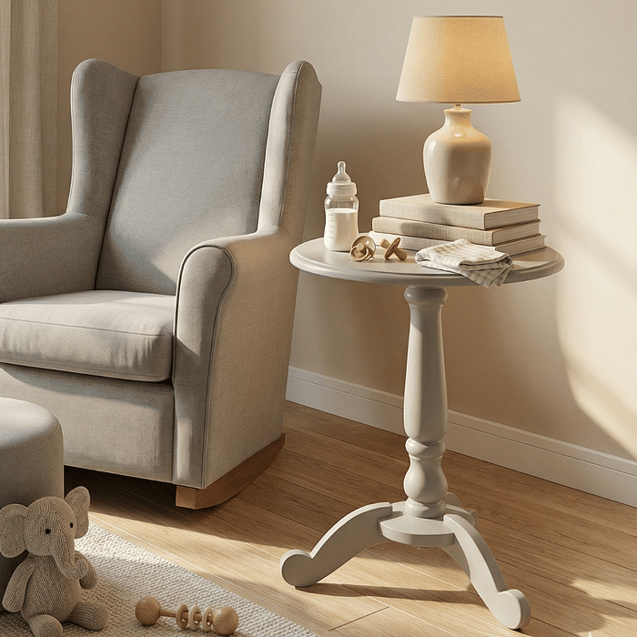 Mesa Redonda Lateral de Apoio Fendi Foggy