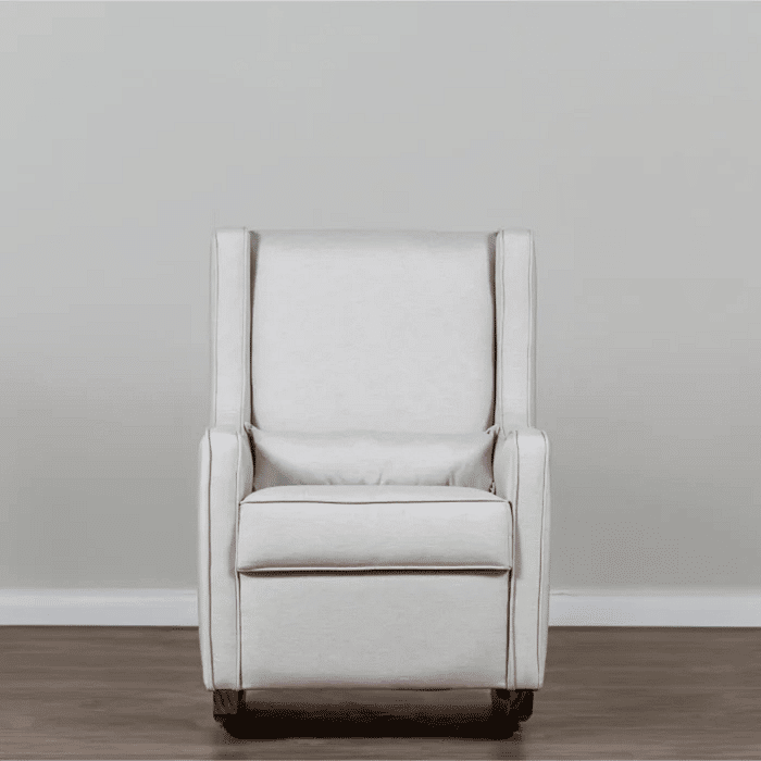 Poltrona de Amamentação Cozy com Balanço Linho Cinza