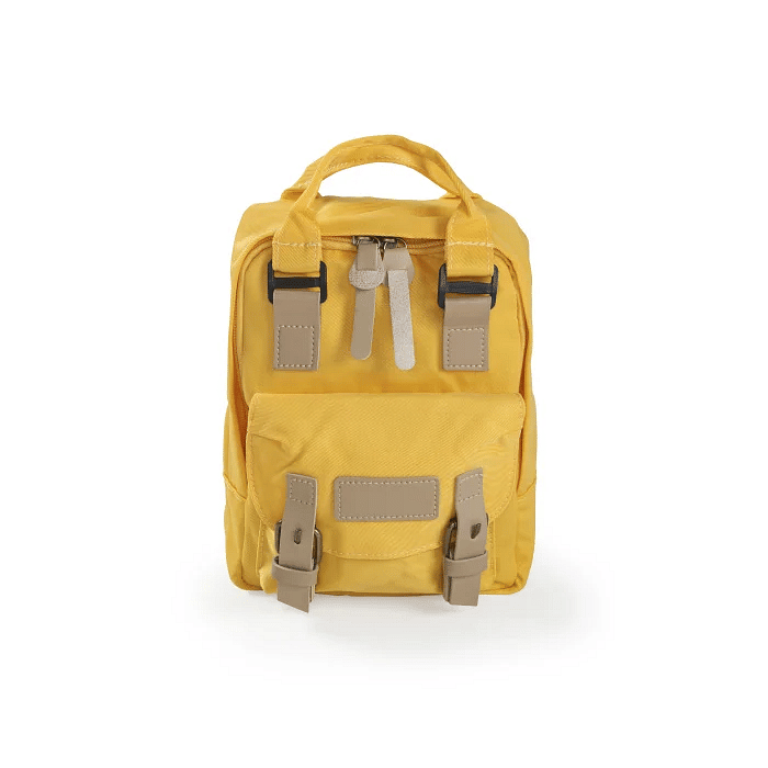 Mochila Rainbow Grande Tecido Amarelo L20xA29xC9,5