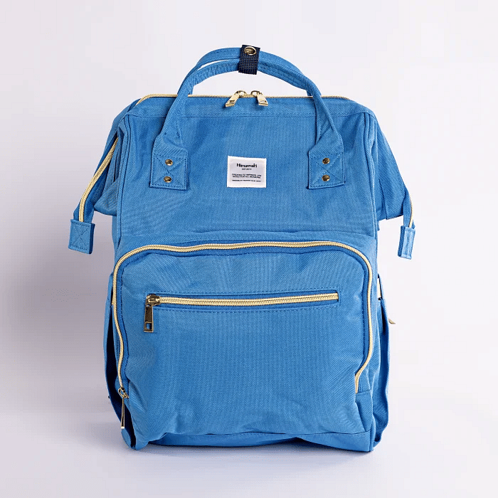 Bolsa Mochila Maternidade Premium Azul