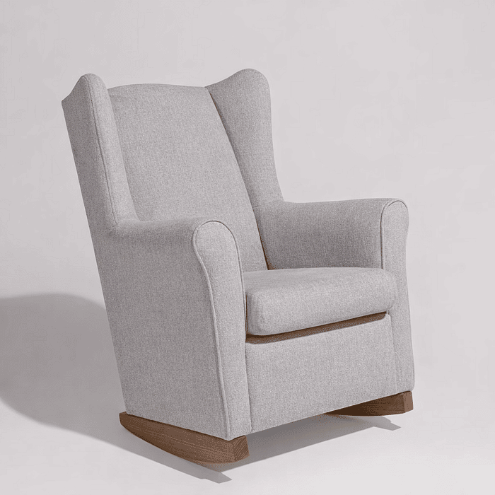 Poltrona de Amamentação Cloud com Balanço Linho Cinza