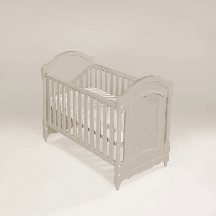 Berço Americano Lilie Clássico 2 em 1 na Cor Bege Clássico