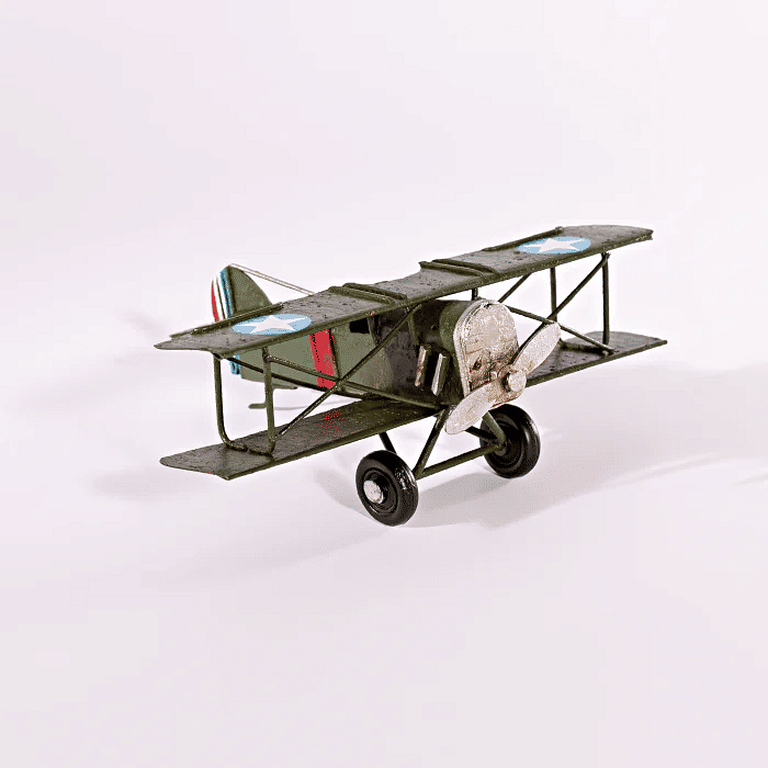 Avião Decorativo Verde