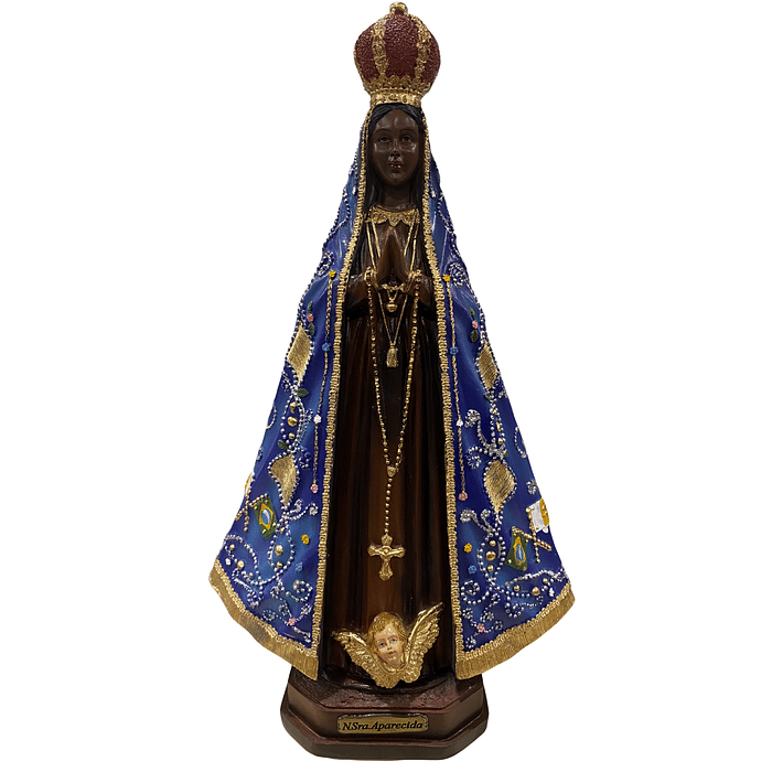 Imagem de Nossa Senhora Aparecida de Resina 33 cm