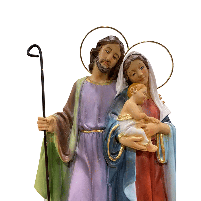 Imagem da Sagrada Familia de Resina 31 cm