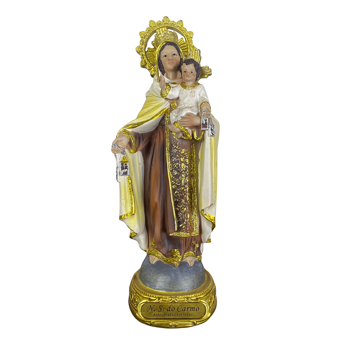 Imagem de Nossa Senhora do Carmo de Resina Importada 20 cm