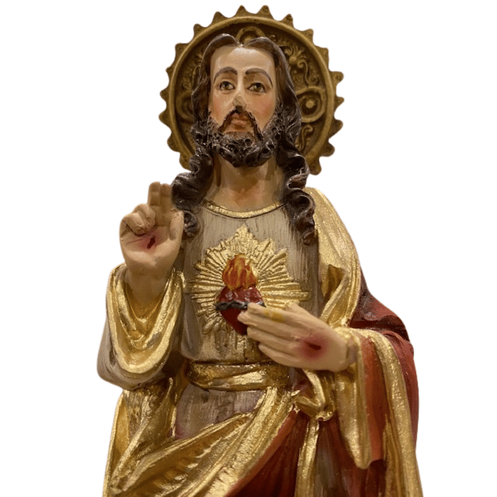Imagem do Sagrado Coração de Jesus de Resina 24 cm