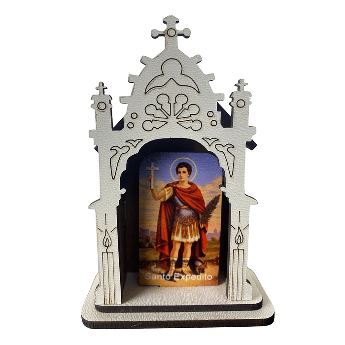 Capela de Santo Expedito em MDF 10cm
