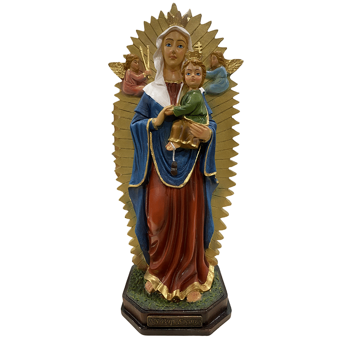 Imagem de N Sra do Perpétuo Socorro de Resina 32 cm