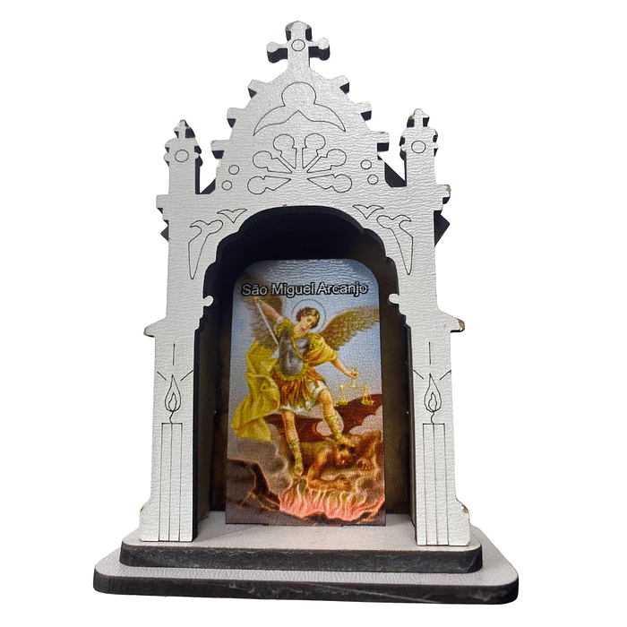 Capela de São Miguel Arcanjo em MDF 10cm