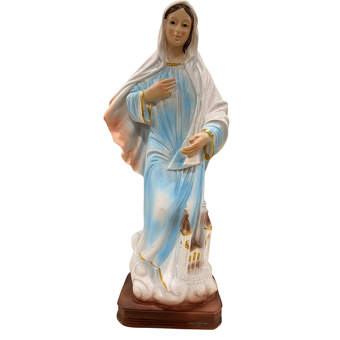 Imagem de N Sra Rainha da Paz de Resina 20 cm