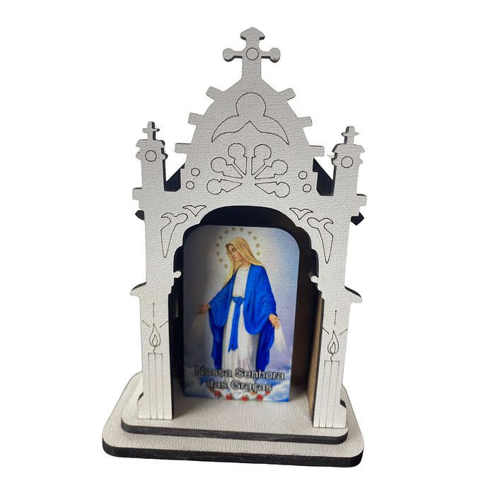 Capela de Nossa Senhora das Graças em MDF 10cm