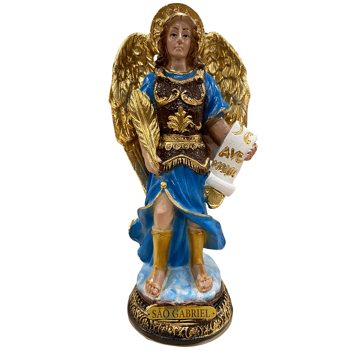 Imagem de São Gabriel Arcanjo de Resina 16 cm