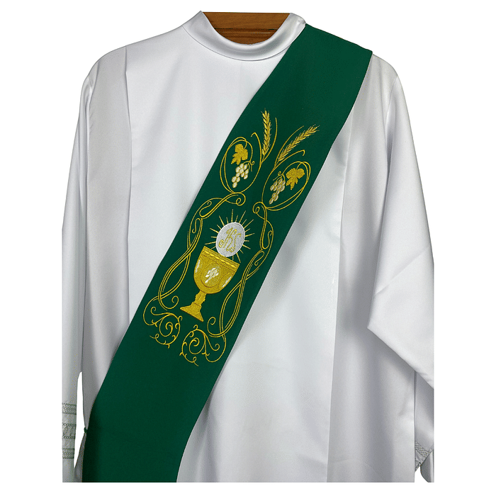 Estola Diaconal Bordada Tamanho M