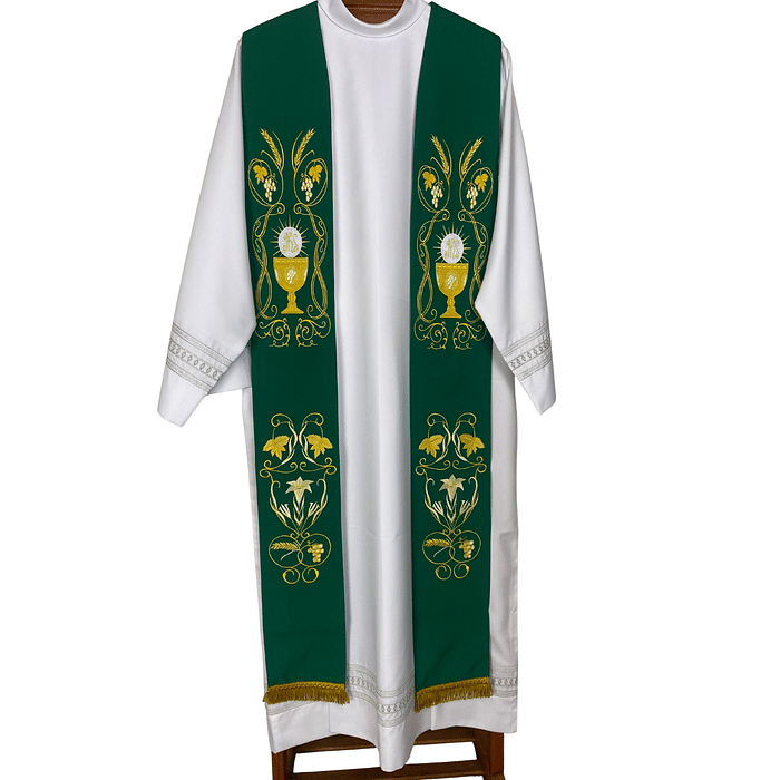 Estola Sacerdotal Bordada Tamanho M