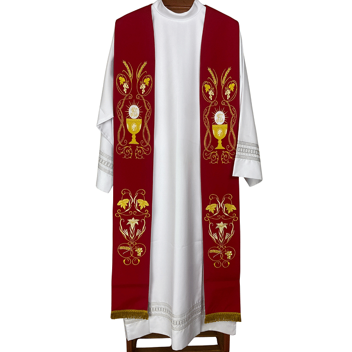Estola Sacerdotal Bordada Tamanho M